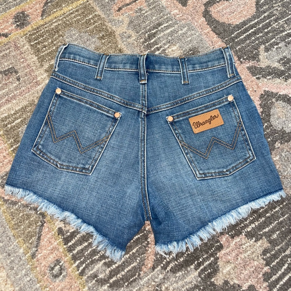 Wrangler high rise jean shorts